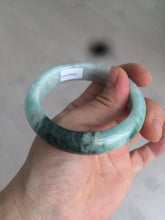 Load image into Gallery viewer, 52.3mm Certified 100% Natural type A sunny green/dark green deep forest Jadeite Jade bangle Deep in the forest AZ8-1651