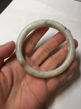 Load image into Gallery viewer, 58mm Certificate light green white orange green jadeite jade bangle BQ68(1013)