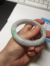 Load image into Gallery viewer, 57.2mm Certified Type A 100% Natural sunny green purple Jadeite Jade bangle BP43-0620
