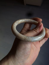 Load image into Gallery viewer, 54.7mm 100% natural beige yellow pink round cut Coral Jade (珊瑚玉) bangle SY36