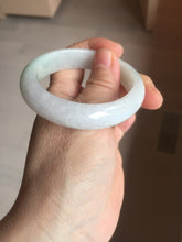 Load image into Gallery viewer, 50mm certified 100% natural Type A icy watery sunny green white red oval jadeite jade bangle BP48-9354