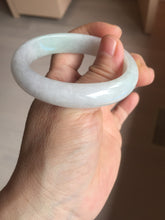 Load image into Gallery viewer, 50mm certified 100% natural Type A icy watery sunny green white red oval jadeite jade bangle BP48-9354