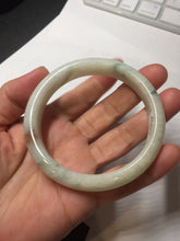 Load image into Gallery viewer, 58mm Certificate light green white orange green jadeite jade bangle BQ68(1013)