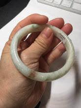 Load image into Gallery viewer, 58mm Certificate light green white orange green jadeite jade bangle BQ68(1013)