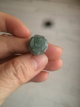 Load image into Gallery viewer, 100% Natural blue gray green Guatemala jadeite Jade flower pendant group BH61