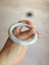 Load image into Gallery viewer, 53.5mm certified Type A 100% Natural light purple/white Jadeite Jade bangle AX82-0310