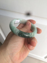 Load image into Gallery viewer, 52.3mm Certified 100% Natural type A sunny green/dark green deep forest Jadeite Jade bangle Deep in the forest AZ8-1651