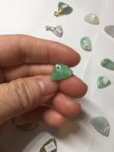 Load image into Gallery viewer, 5-18mm Type A 100% icy watery natural green blue purple white seashell/wing jadeite Jade Pendant necklace group AA68