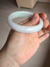 Load image into Gallery viewer, 50mm certified 100% natural Type A icy watery sunny green white red oval jadeite jade bangle BP48-9354