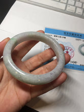 Load image into Gallery viewer, 57.2mm Certified Type A 100% Natural sunny green purple Jadeite Jade bangle BP43-0620