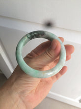 Load image into Gallery viewer, 52.3mm Certified 100% Natural type A sunny green/dark green deep forest Jadeite Jade bangle Deep in the forest AZ8-1651