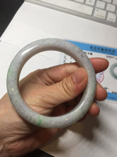 Load image into Gallery viewer, 57.2mm Certified Type A 100% Natural sunny green purple Jadeite Jade bangle BP43-0620