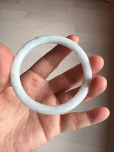 Load image into Gallery viewer, 54mm 100% natural Type A green white slim round cut jadeite jade bangle BL101-4674
