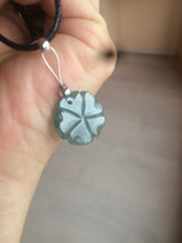 Load image into Gallery viewer, 100% Natural blue gray green Guatemala jadeite Jade flower pendant group BH61