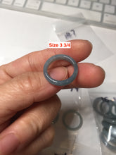 Load image into Gallery viewer, 100% natural type A green/blue/purple Guatemala jadeite jade band ring group AT111