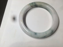 Load image into Gallery viewer, 58mm Certified Type A 100% Natural light green/purple/white/brown Jadeite Jade bangle AH80-0458