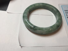 Load image into Gallery viewer, 56.5mm Certified Type A 100% Natural Woodland Green Jadeite Bangle AZ162-0425