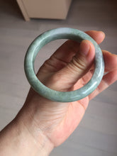 Load image into Gallery viewer, 55.3mm certified 100% natural type A green/yellow/gray jadeite jade bangle AU54-0245