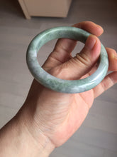 Load image into Gallery viewer, 55.3mm certified 100% natural type A green/yellow/gray jadeite jade bangle AU54-0245