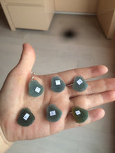 Load image into Gallery viewer, 100% Natural blue gray green Guatemala jadeite Jade happy buddha pendant group BH58