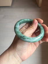 Load image into Gallery viewer, 56.5mm Certified Type A 100% Natural Woodland Green Jadeite Bangle AZ162-0425