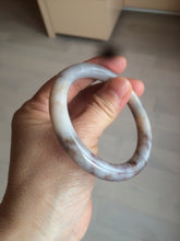 Load image into Gallery viewer, 52.5mm 100% natural beige brown gray beige round cut Coral Jade (珊瑚玉) bangle SY65