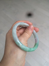Load image into Gallery viewer, 56.9mm certified 100% natural Type A sunny green jadeite jade bangle L150-5348