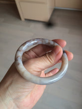 Load image into Gallery viewer, 52.5mm 100% natural beige brown gray beige round cut Coral Jade (珊瑚玉) bangle SY65