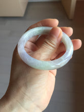 Load image into Gallery viewer, 49.7mm certified 100% natural Type A sunny green/purple jadeite jade bangle BH116-1950