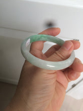 Load image into Gallery viewer, 56.9mm certified 100% natural Type A sunny green jadeite jade bangle L150-5348
