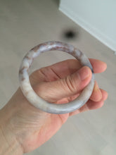 Load image into Gallery viewer, 52.5mm 100% natural beige brown gray beige round cut Coral Jade (珊瑚玉) bangle SY65