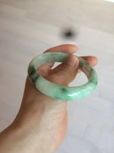 Load image into Gallery viewer, 59.5mm certified Type A 100% Natural sunny green Jadeite bangle AX76-6145