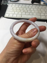 Load image into Gallery viewer, 57.3mm Certified Type A 100% Natural white purple brown red round cut Jadeite bangle PH193-8258