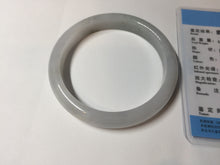 Load image into Gallery viewer, 57.5mm Certified Type A 100% Natural icy watery white purple black brown seaweeds and golden sand Jadeite Jade bangle H160-7068