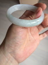 Load image into Gallery viewer, 47.5mm certified 100% natural Type A icy watery green white oval jadeite jade bangle BP46-9356