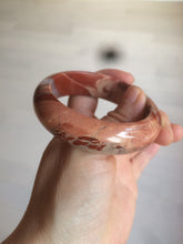 Load image into Gallery viewer, 53mm 100% natural red/pink red jasper stone bangle XY89