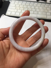 Load image into Gallery viewer, 57.3mm Certified Type A 100% Natural white purple brown red round cut Jadeite bangle PH193-8258