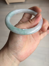 Load image into Gallery viewer, 56.5mm certified 100% natural type A white/light green white purple jadeite jade bangle AH96-0543
