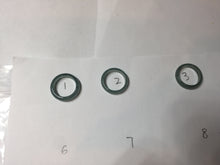 Load image into Gallery viewer, Size 1 1/4 (12.7mm) 100% natural type A icy watery green/blue/gray Guatemala jadeite jade band ring group AA106
