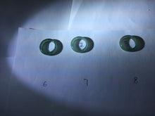 Load image into Gallery viewer, Size 1 1/4 (12.7mm) 100% natural type A icy watery green/blue/gray Guatemala jadeite jade band ring group AA106