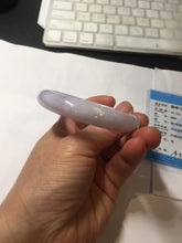 Load image into Gallery viewer, 56.1mm certified 100% Natural type A light purple white Jadeite Jade bangle PH194-8257