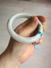 Load image into Gallery viewer, 56mm certified 100% natural icy watery light white/sunny green jadeite jade bangle BN72-3878