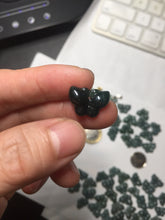 Load image into Gallery viewer, 100% Natural type A icy watery light dark green/blue/gray/black Guatemala Jadeite Jade butterfly pendant BP177