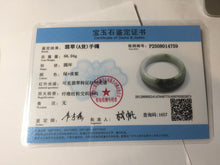 Load image into Gallery viewer, 55mm certified 100% natural Type A sunny green light purple jadeite bangle PA186-4759