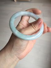 Load image into Gallery viewer, 56.5mm certified 100% natural type A white/light green white purple jadeite jade bangle AH107-0546