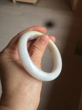 Load image into Gallery viewer, 54.5mm Certified 100% natural Type A sunny green/yellow/white jadeite jade bangle L148-5353