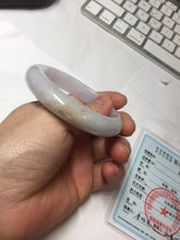 Load image into Gallery viewer, 50.5mm certified 100% Natural type A light green purple white yellow Jadeite Jade bangle PH244-0740