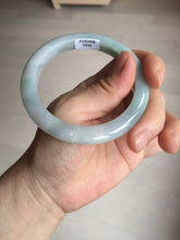 Load image into Gallery viewer, 56.5mm certified 100% natural type A white/light green white purple jadeite jade bangle AH107-0546