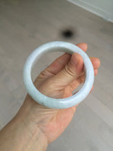 Load image into Gallery viewer, 58.3mm Certified 100% natural Type A light green/white chubby jadeite jade bangle BF78-4501
