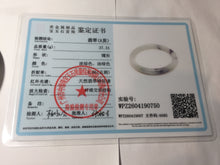 Load image into Gallery viewer, 55.6mm Certified Type A 100% Natural Dark Green Blue Gray Black Moonlit Ink (水墨月色) Round Cut Jadeite Jade Bangle AZ142-0750